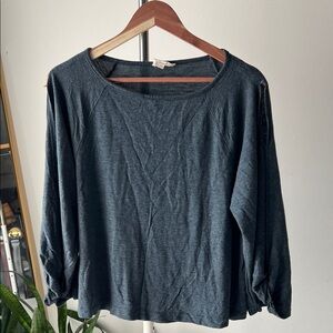 LOFT Lounge Dark Gray Crop Top S